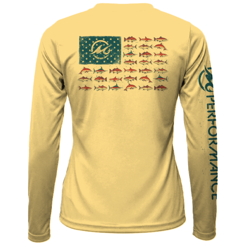 Women's SoWal Sun Jersey American Gulf School Long Sleeve