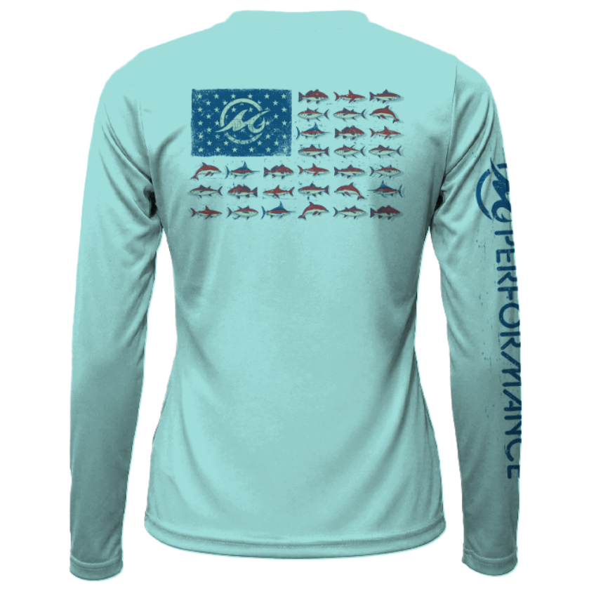 Women's SoWal Sun Jersey American Gulf School Long Sleeve