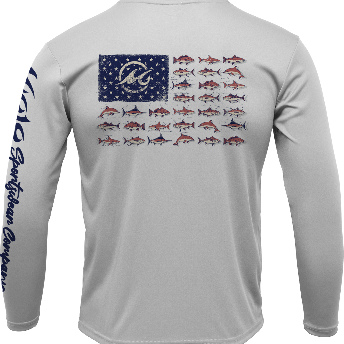 Men's SoWal Sun Jersey American Gulf School Long Sleeve