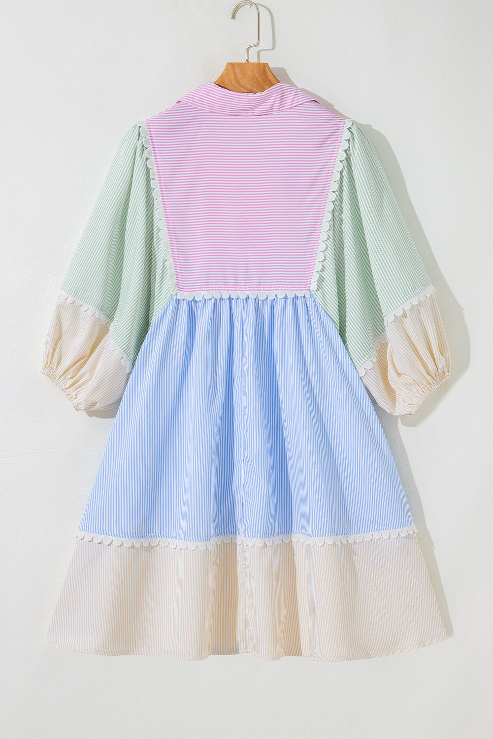 Tide Lines Women's Striped Short Dress