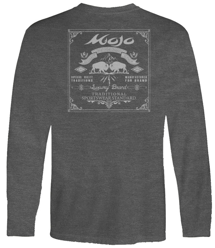 Buffalo Stamp Long Sleeve T-Shirt - Mojo Sportswear Company