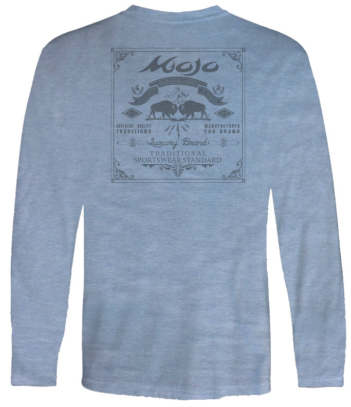Buffalo Stamp Long Sleeve T-Shirt - Mojo Sportswear Company