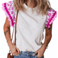Harbor Breeze Women's Flutter Sleeve Blouse