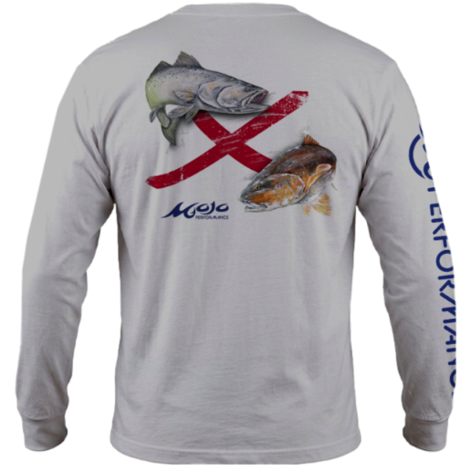 Men's SoWAL Sun Jersey Alabama Redfish Flag Long Sleeve
