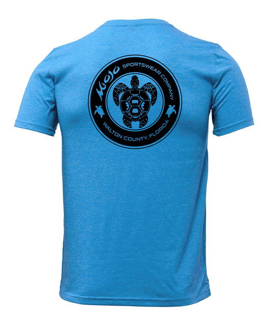 Coastal Edge Mens Tri-Blend Tee - Turtle Seal