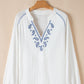 Seawind Paisley Women's Blouse With Embroidery