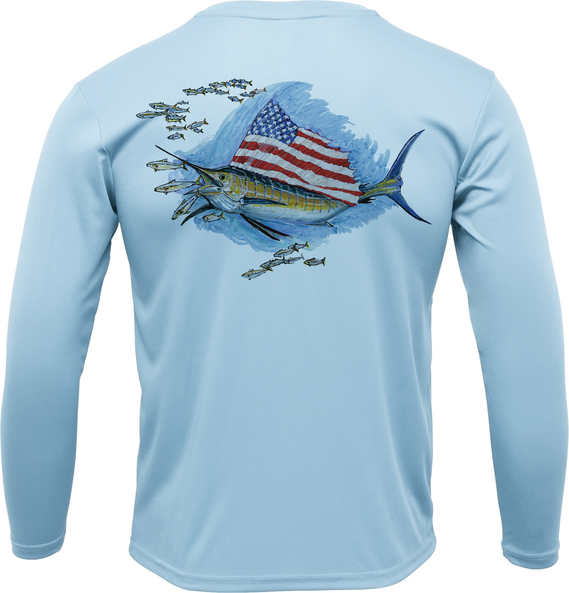 Men's SoWAL Sun Jersey Sailfish Flag Long Sleeve