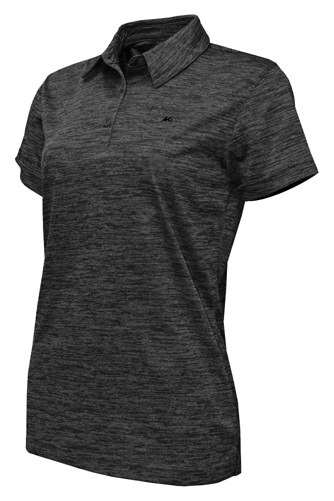 Ladies Heathered Performance Polo - Mojo Sportswear Company