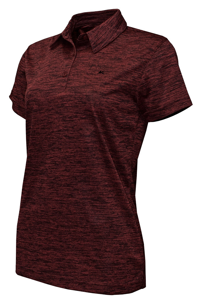 Ladies Heathered Performance Polo - Mojo Sportswear Company