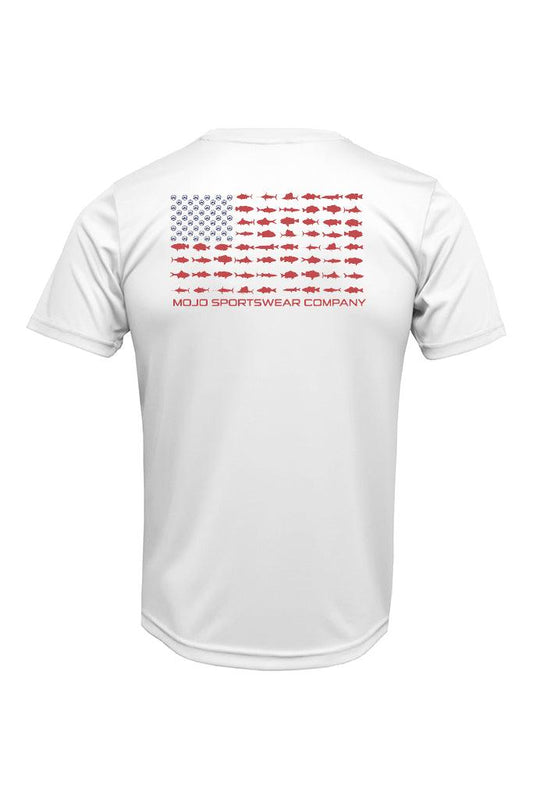 American Angler Flag Wireman X Short Sleeve - Mojo Sportswear Company