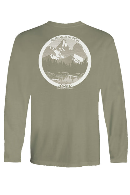 Mountains Are Calling Long Sleeve T-Shirt - Mojo Sportswear Company