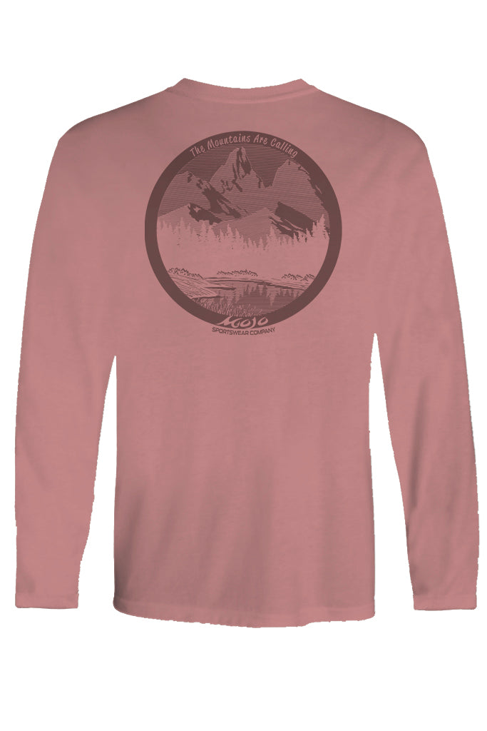 Mountains Are Calling Long Sleeve T-Shirt - Mojo Sportswear Company