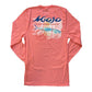 Long Sleeve Long Live The King Performance Fishing T-Shirt - Mojo Sportswear Company